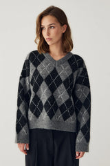 Noella N-Lai Knit - Black Grey Mix