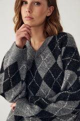 Noella N-Lai Knit - Black Grey Mix