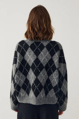 Noella N-Lai Knit - Black Grey Mix