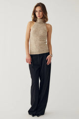 Noella N-Lajoianna Knit Top - Oatmeal Melange