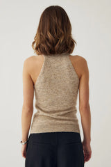 Noella N-Lajoianna Knit Top - Oatmeal Melange