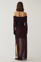 Noella Melani LS Dress - Dark Chocolate