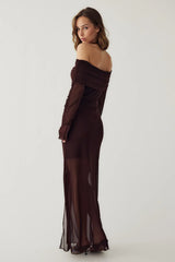 Noella Melani LS Dress - Dark Chocolate
