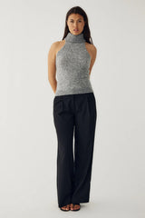 Noella N-Lajoianna Knit Top - Medium Grey Mel