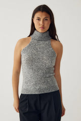 Noella N-Lajoianna Knit Top - Medium Grey Mel