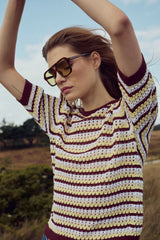 Noella N-Maylin Knit - Dina Brown Stripe