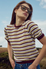Noella N-Maylin Knit - Dina Brown Stripe