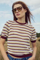 Noella N-Maylin Knit - Dina Brown Stripe