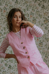 Not Sisters Nicoletta Vest - Pink