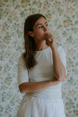 Not Sisters Everyday Basic SS Blouse - Off White