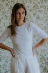 Not Sisters Everyday Basic SS Blouse - White