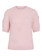 Vila Romy O-Neck 2/4 Detail Knit Top