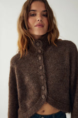Noella N-Margeaux Knit - Timber Brown Melange