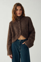 Noella N-Margeaux Knit - Timber Brown Melange
