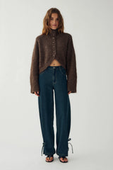 Noella N-Margeaux Knit - Timber Brown Melange