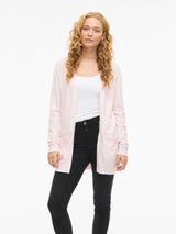 Vila Viril Open L/S Knit Cardigan - Cherry Blossom