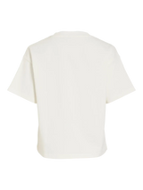 Vila Monie Floral O-Neck - Snow White Center Flower