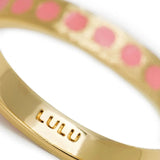 Lulu Pattern Ring - Burnt Coral