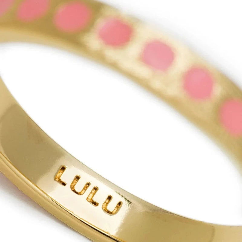 Lulu Pattern Ring - Burnt Coral
