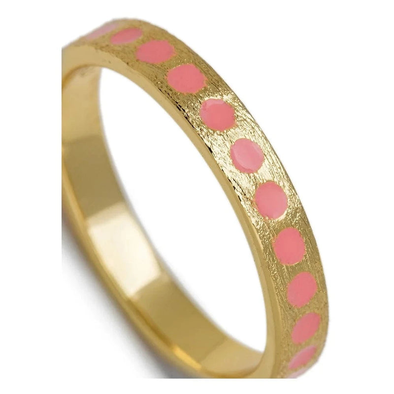 Lulu Pattern Ring - Burnt Coral