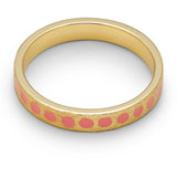 Lulu Pattern Ring - Burnt Coral