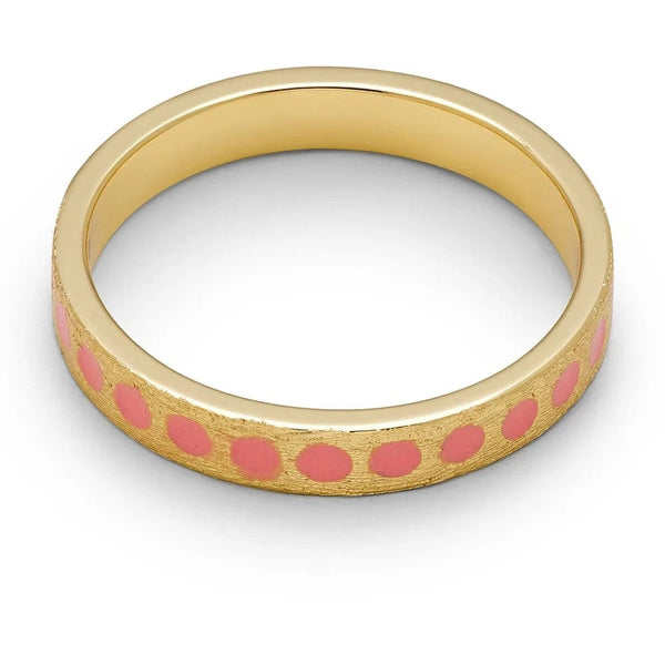 Lulu Pattern Ring - Burnt Coral