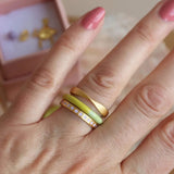 Lulu Pattern Ring - Purple