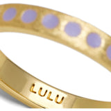 Lulu Pattern Ring - Purple