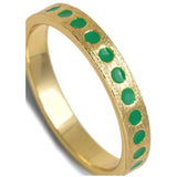 Lulu Pattern Ring - Light Green