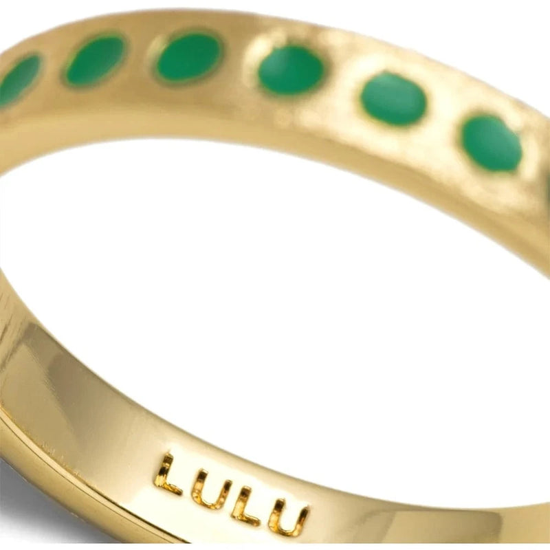 Lulu Pattern Ring - Light Green