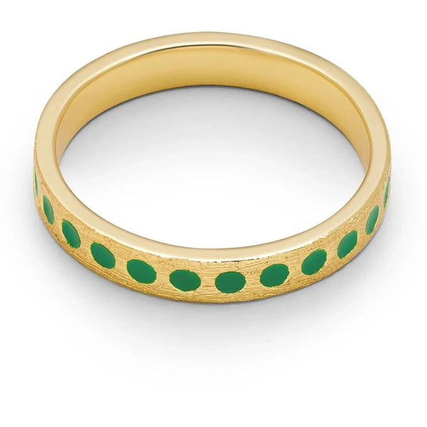 Lulu Pattern Ring - Light Green