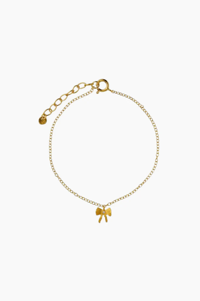 Stine a Petit Bow With Stone Bracelet