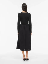 Vila Stine L/S Midi Dress FW - Black