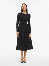 Vila Stine L/S Midi Dress FW - Black