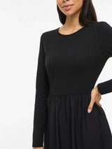 Vila Stine L/S Midi Dress FW - Black