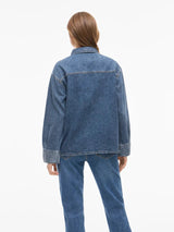 Vila Pal L/S Denim Glitter Shirt