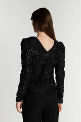 Rue De Femme Edda Reversible Blouse - Black