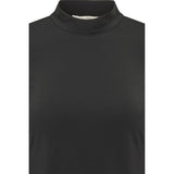 Rue De Femme Roll Neck Blouse - Black