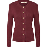 Rue de Femme Lope Knit Cardigan - Wine