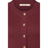 Rue de Femme Lope Knit Cardigan - Wine