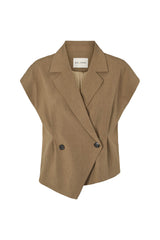 Rue de Femme Solveig Vest - Dark Sand
