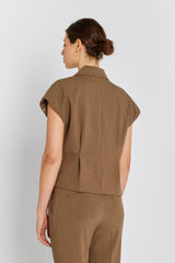 Rue de Femme Solveig Vest - Dark Sand