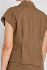 Rue de Femme Solveig Vest - Dark Sand