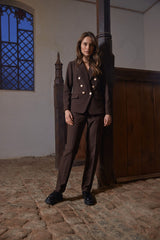 Rue de Femme Comfy Eloise blazer - Chocolat