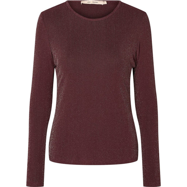 Rue de Femme Round Neck Blouse - Wine