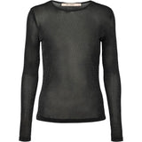Rue de Femme Round Neck Blouse - Black