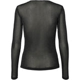 Rue de Femme Round Neck Blouse - Black