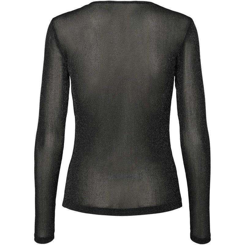 Rue de Femme Round Neck Blouse - Black