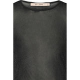 Rue de Femme Round Neck Blouse - Black