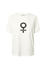 Rue De Femme Alvina Femme T-shirt - Off White